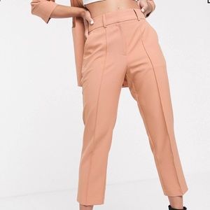 Petite tailored cigarette pants